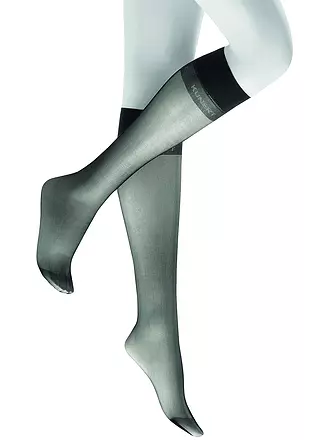 KUNERT | Kniestrümpfe "Mystique 20" (Cashmere) | schwarz